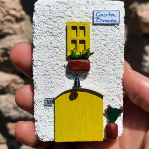 Imán miniatura de fachada de cala s'Alguer